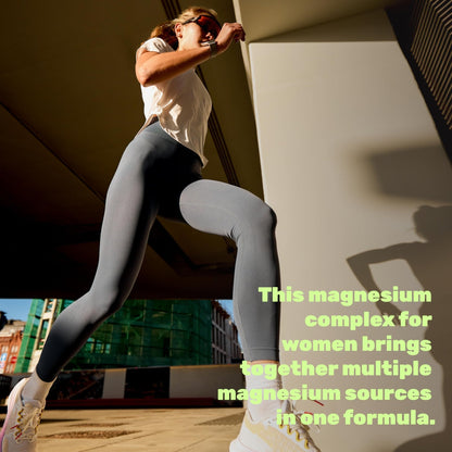 12‑in‑1 Magnesium Complex for Women 1,000 mg, 240 Vegetarian Capsules | Magnesium Glycinate, Citrate, Malate, Taurate, Orotate, Oxide & More | Chelated & Purified for Better Absorption - dailyvitalstore
