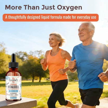 13-in-1 Liquid Oxygen Boost & Nutrient Supplement, Liposomal Optimized-Delivery Blend with Trace Minerals, Amino Acids, CoQ10, B Vitamins & Fulvic Acid, Daily Wellness Liquid Oxygen Drops, 2 fl oz - dailyvitalstore