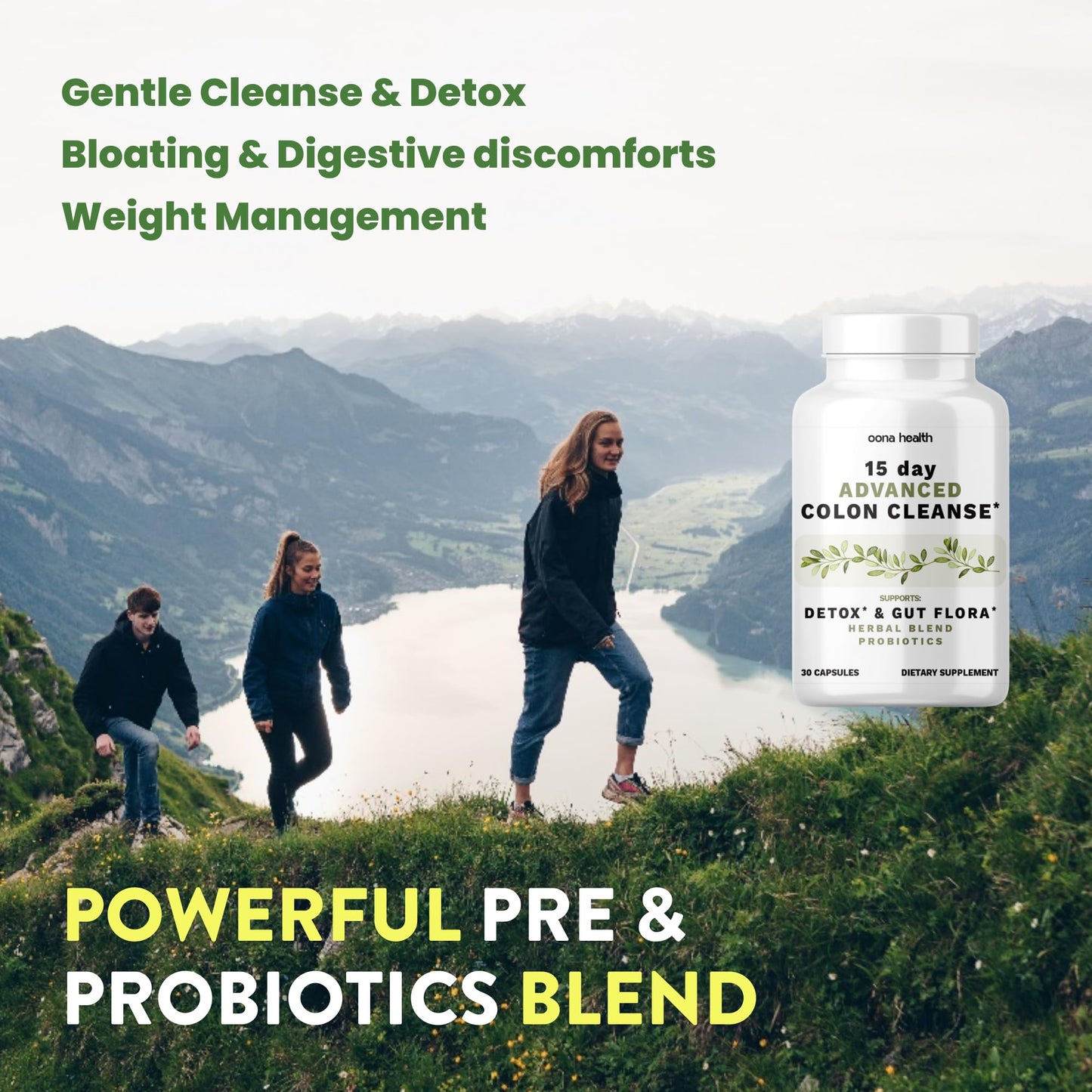 15 Day Advanced Colon Cleanse, Probiotics & Natural Herbs, Supports Detox & Gut Flora for Women & Men, with Cascara Sagrada, Psyllium Husk & Senna Leaf - dailyvitalstore