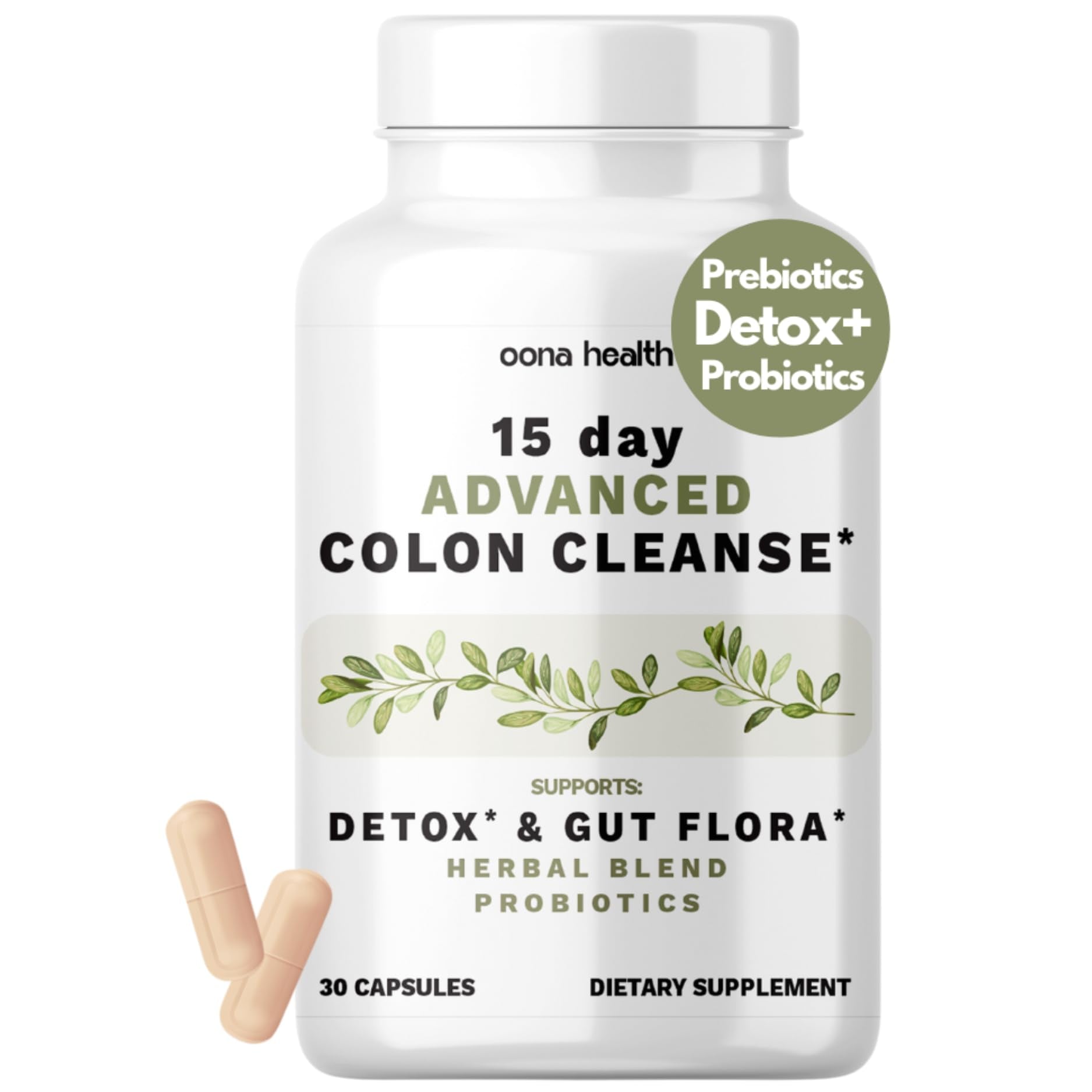 15 Day Advanced Colon Cleanse, Probiotics & Natural Herbs, Supports Detox & Gut Flora for Women & Men, with Cascara Sagrada, Psyllium Husk & Senna Leaf - dailyvitalstore