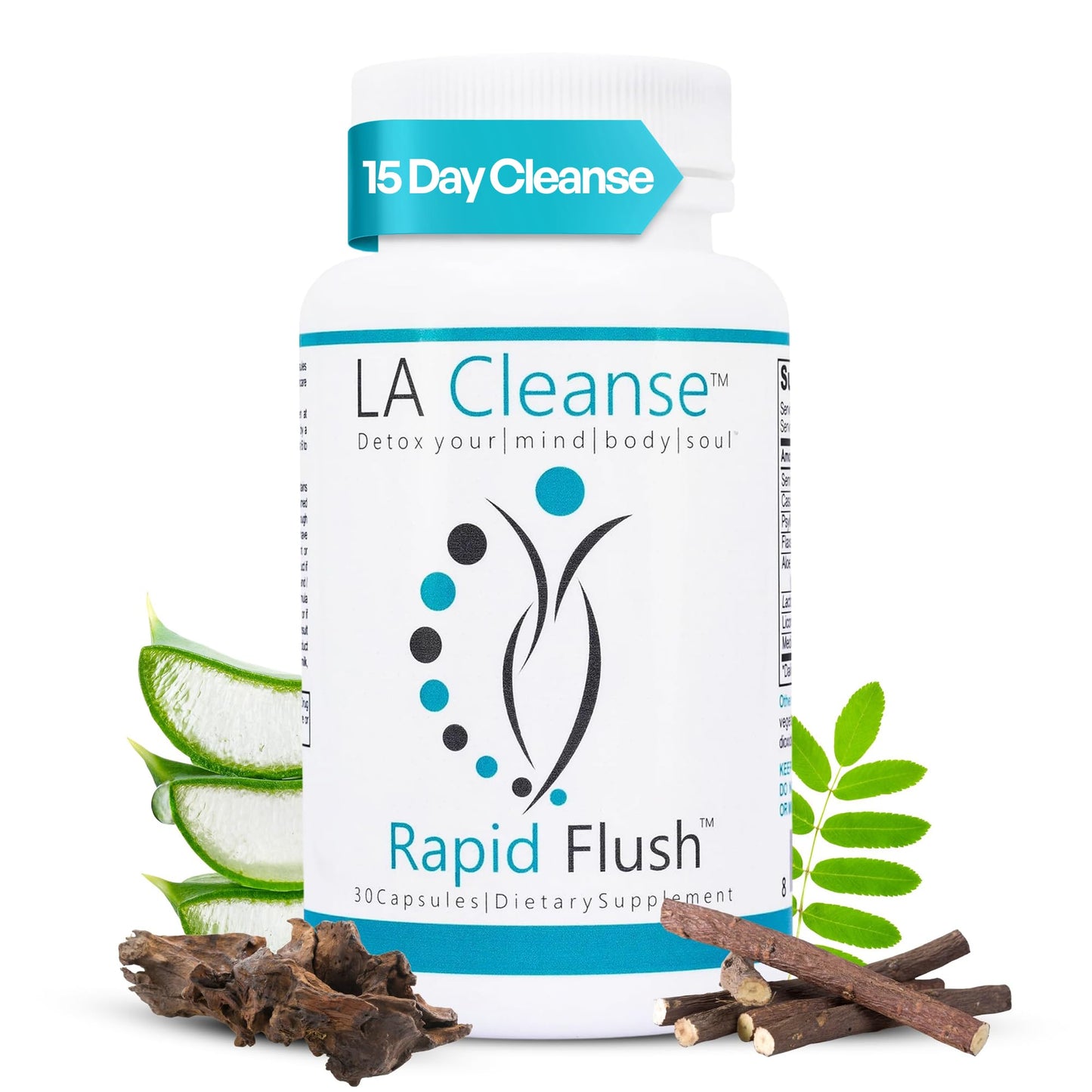 15 Day Cleanse and Detox - Rapid Flush 15 Day Gut Cleanse for Detox, Colon Cleanse, Gut Support - Enhance Digestion with Cascara Sagrada, - dailyvitalstore