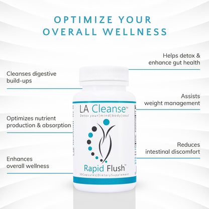 15 Day Cleanse and Detox - Rapid Flush 15 Day Gut Cleanse for Detox, Colon Cleanse, Gut Support - Enhance Digestion with Cascara Sagrada, - dailyvitalstore
