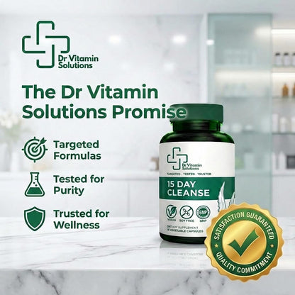 15 Day Colon Cleanse & Detox for Women and Men, Gut Cleanse with Senna, Aloe Vera, Psyllium Husk & Probiotics, Bloating, Constipation Relief, Gentle, Vegan, - dailyvitalstore