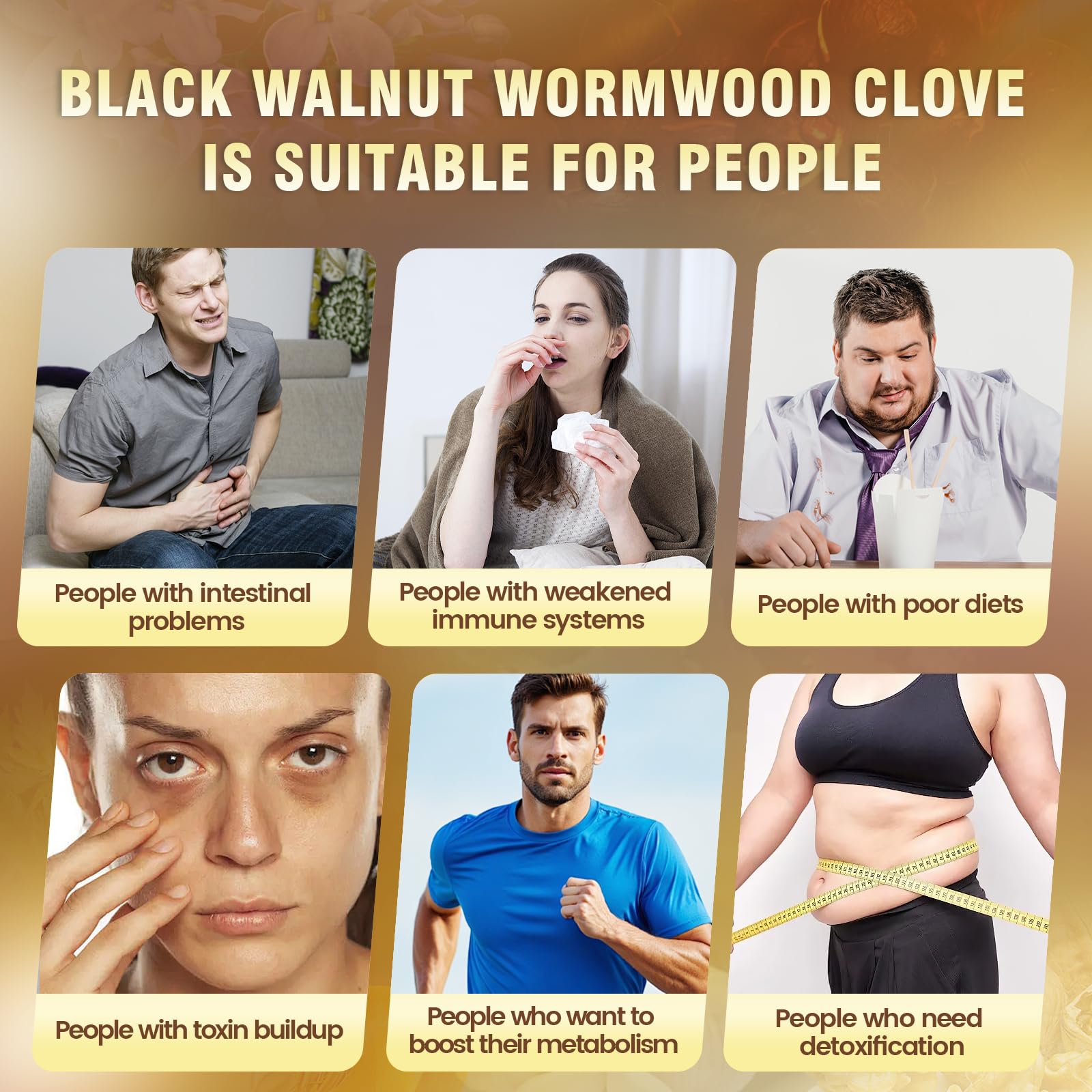 18-in-1 Black Walnut Wormwood Cleanse for Humans, 80 Day Supply, Serving, Rapid Gut Cleanse & Digestive Health with Clove, Garlic, Turmeric, Pumpkin Seed, - dailyvitalstore