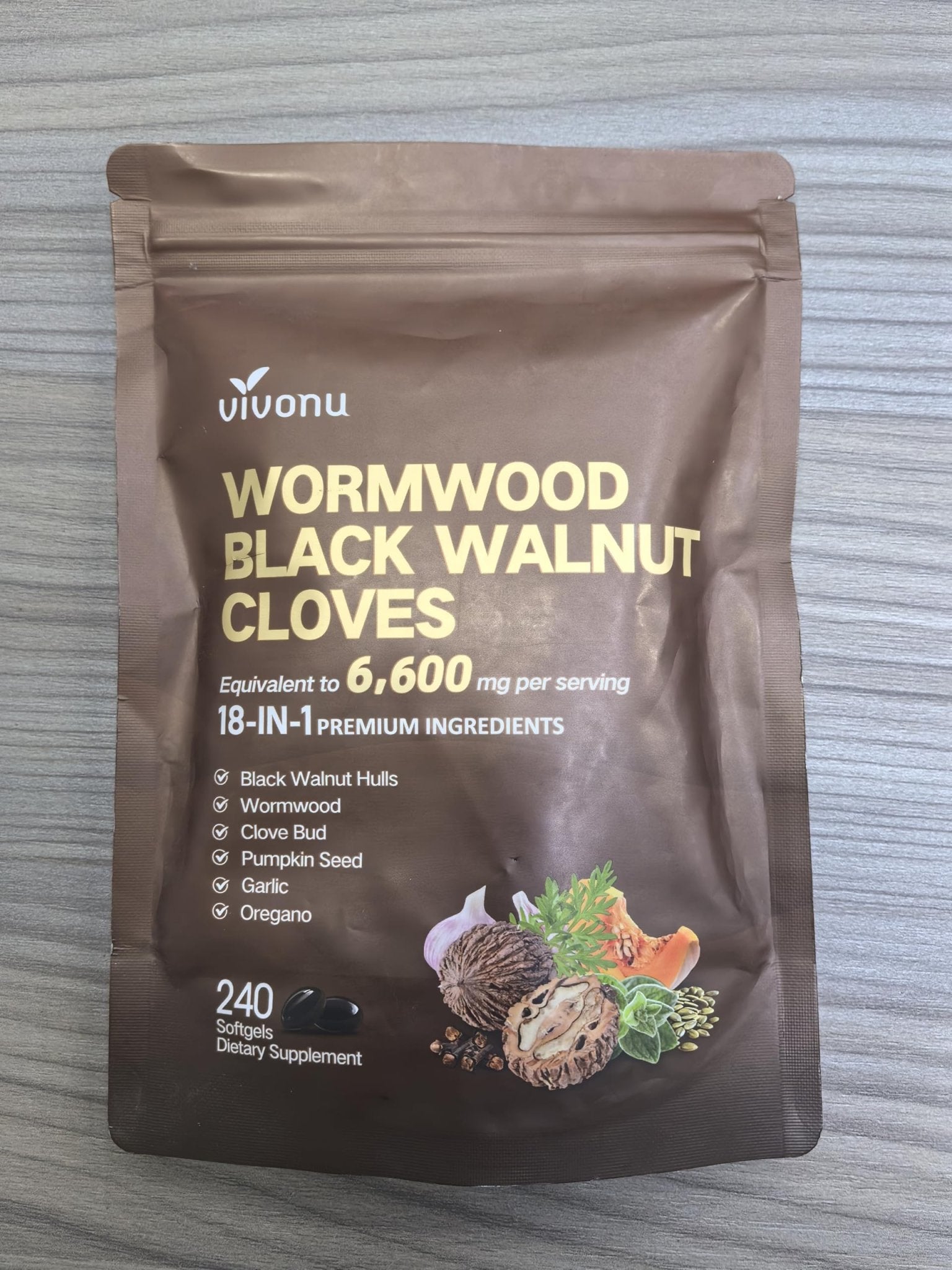 18-in-1 Black Walnut Wormwood Cleanse for Humans, 80 Day Supply, Serving, Rapid Gut Cleanse & Digestive Health with Clove, Garlic, Turmeric, Pumpkin Seed, - dailyvitalstore