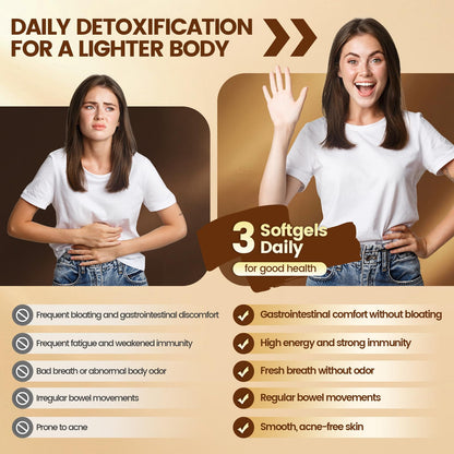 18-in-1 Black Walnut Wormwood Cleanse for Humans, 80 Day Supply, Serving, Rapid Gut Cleanse & Digestive Health with Clove, Garlic, Turmeric, Pumpkin Seed, - dailyvitalstore