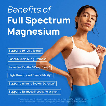 18 in 1 Magnesium Complex for Women and Men | Liposomal Magnesium Supplement with Glycinate, Citrate, Malate, Taurate, D3 & K2 | High Absorption for Muscle, Sleep, Bone, Nerve Support | 90 Capsules - dailyvitalstore