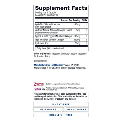 1MD Nutrition MoveMD - Joint Health Supplement - Doctor Formulated | with Collagen, Astaxanthin, and More | 30 Capsules (3-Pack) - dailyvitalstore