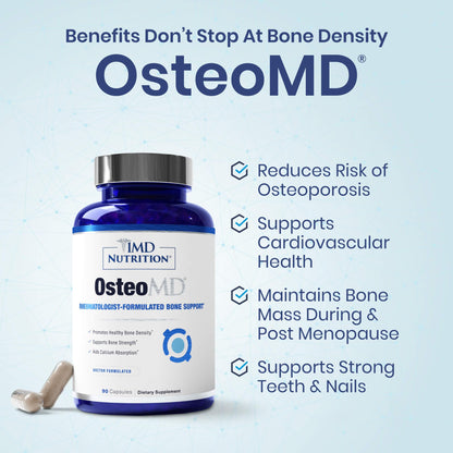 1MD Nutrition OsteoMD for Comprehensive Support - Supplement for Women and Men - Promote Density w/Vitamin D - Hydroxyapatite - dailyvitalstore