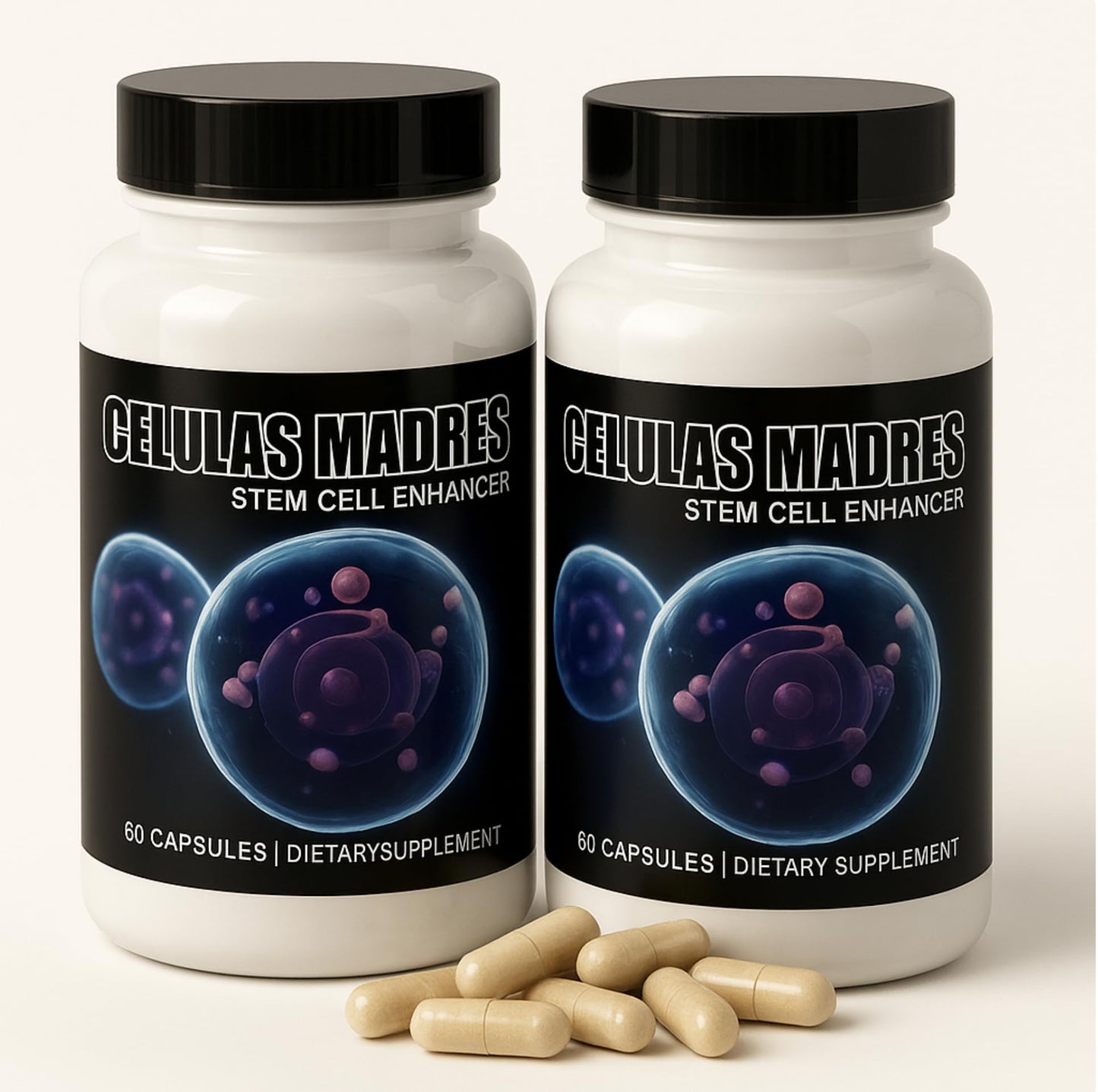 2 Bottles Celulas Madre Supports Joint & Muscles Stem Cell Immune Control 120 Capsules Madre Cell Plus. All Natural Steam Enhancer New - dailyvitalstore