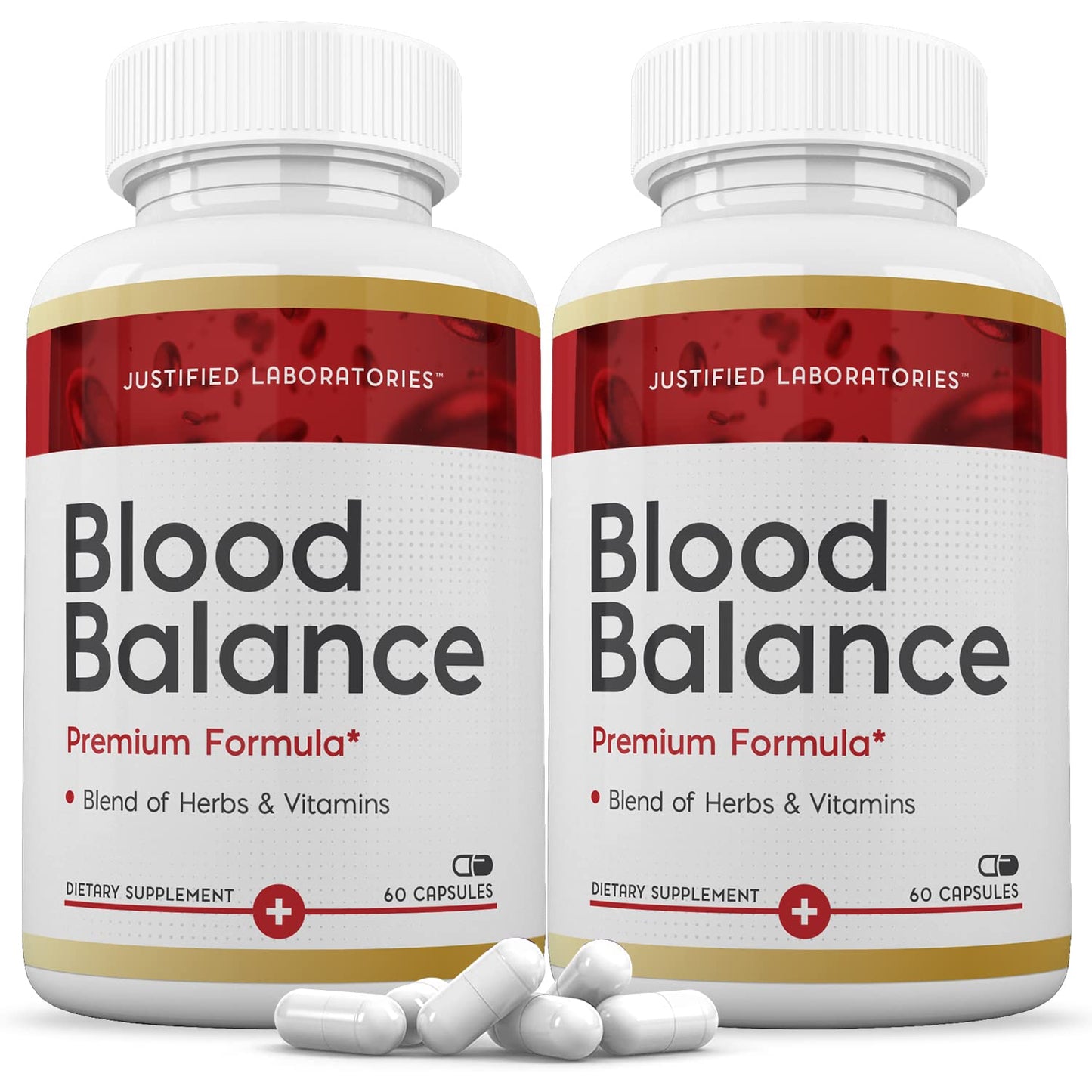 (2 Pack) Blood Balance Advanced Formula 688MG Supplement Pills 120 Capsules - dailyvitalstore