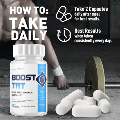 (2 Pack) Boost TRT Capsules, Official BoostTRT Capsules with All Natural Ingredients, Advanced Health & Wellness Support Formula with Max Strength Premium Active Lifestyle Vitamins (120 Capsules) - dailyvitalstore