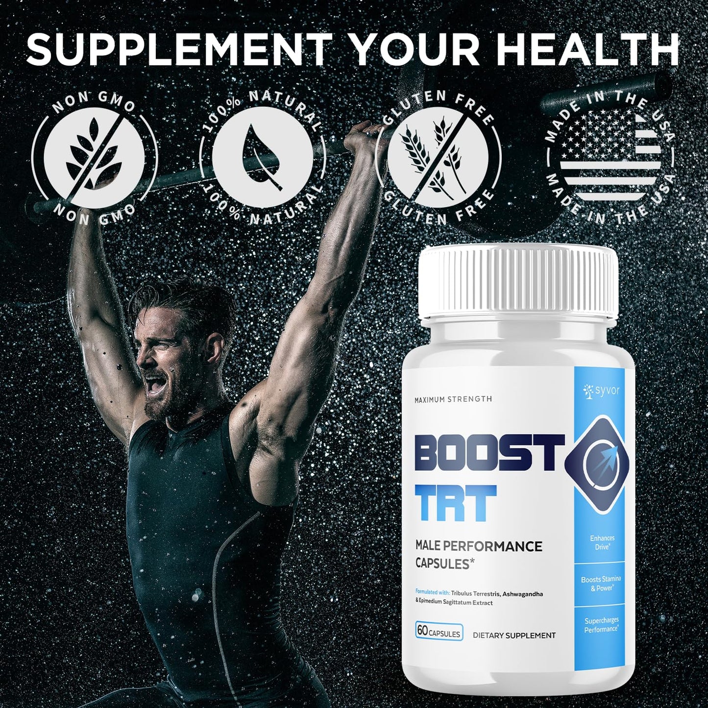 (2 Pack) Boost TRT Capsules, Official BoostTRT Capsules with All Natural Ingredients, Advanced Health & Wellness Support Formula with Max Strength Premium Active Lifestyle Vitamins (120 Capsules) - dailyvitalstore