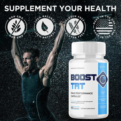 (2 Pack) Boost TRT Capsules, Official BoostTRT Capsules with All Natural Ingredients, Advanced Health & Wellness Support Formula with Max Strength Premium Active Lifestyle Vitamins (120 Capsules) - dailyvitalstore