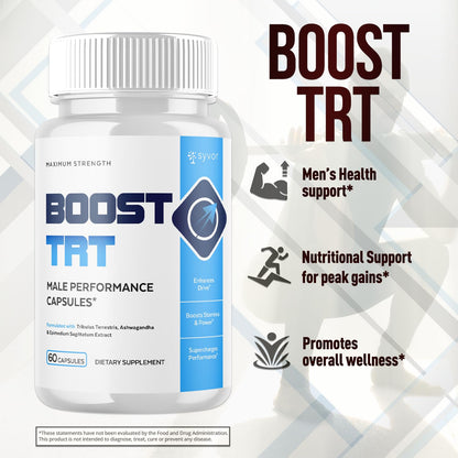 (2 Pack) Boost TRT Capsules, Official BoostTRT Capsules with All Natural Ingredients, Advanced Health & Wellness Support Formula with Max Strength Premium Active Lifestyle Vitamins (120 Capsules) - dailyvitalstore