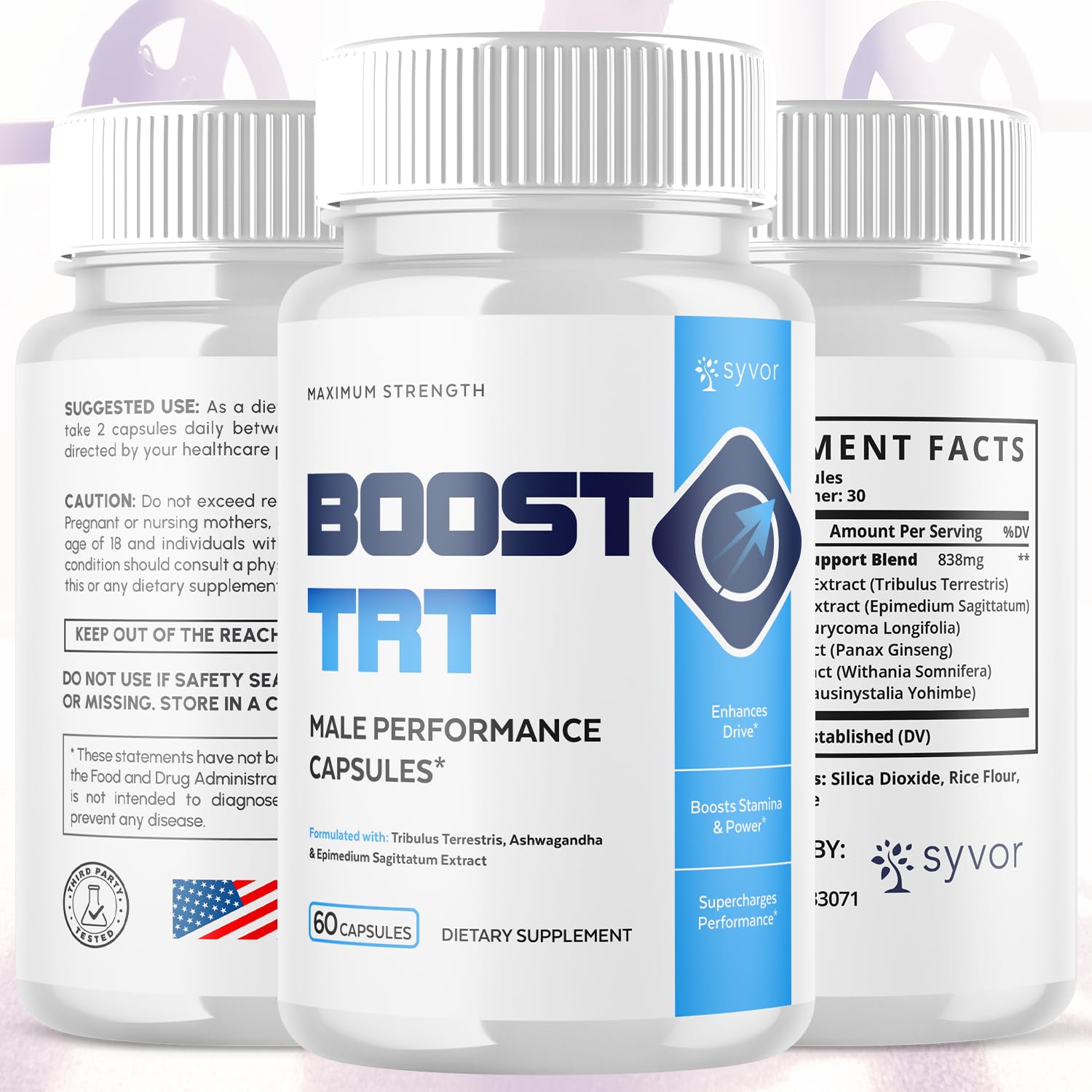 (2 Pack) Boost TRT Capsules, Official BoostTRT Capsules with All Natural Ingredients, Advanced Health & Wellness Support Formula with Max Strength Premium Active Lifestyle Vitamins (120 Capsules) - dailyvitalstore