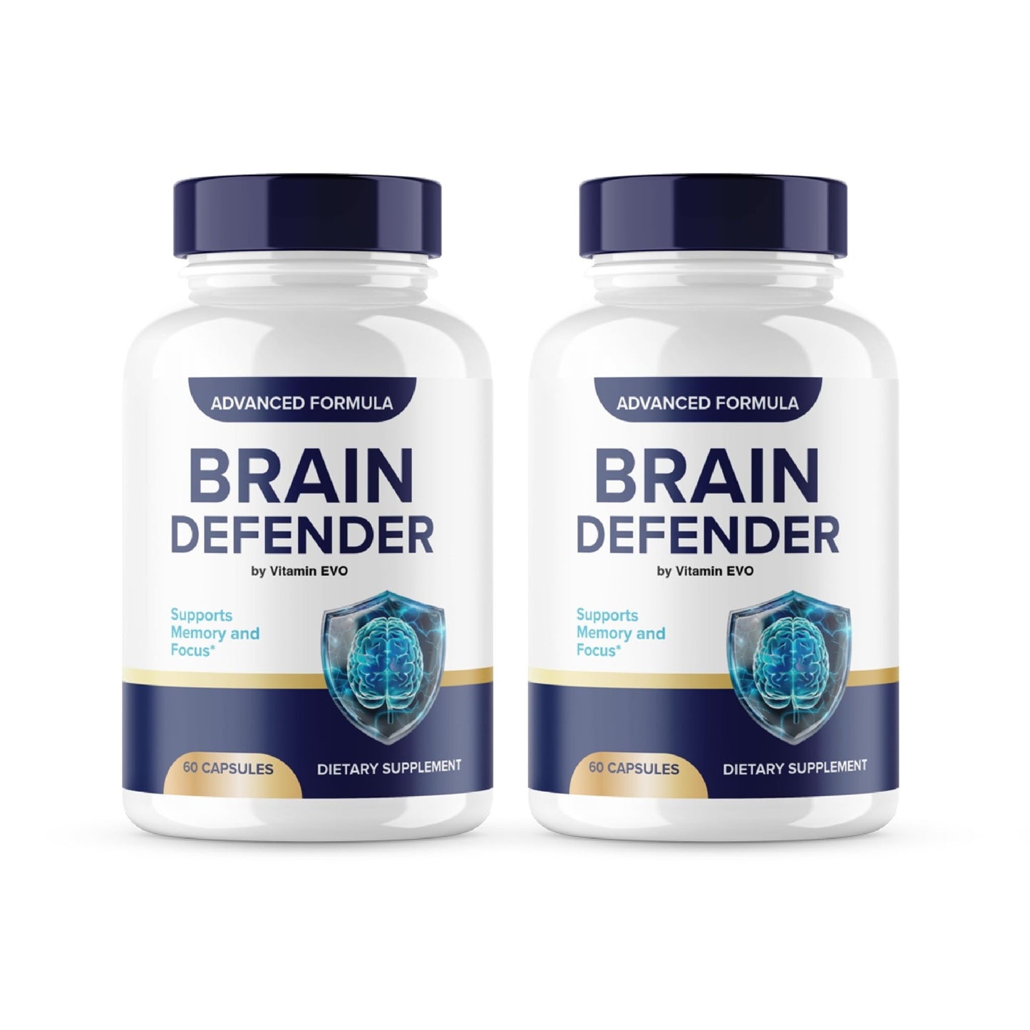 (2 Pack) Brain Defender Capsules, Official Brain Defender Support Supplement Pills, Brain Defender Cognitive Health Memory Advanced Formula, Braindefender Brain Support 2 Month Supply (120 Capsules) - dailyvitalstore