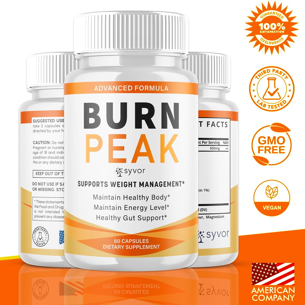 (2 Pack) Burn Peak Capsules, Official Burnpeak Pink Salt Pills with All Natural Ingredients, Advanced BurnPeak Health Supplement with Premium Vitamins for Active Lifestyle Support (120 Capsules) - dailyvitalstore