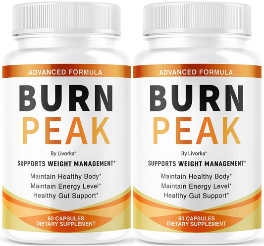 (2 Pack) Burn Peak Capsules - Official BurnPeak Weight Pills Advanced Premium Support, All Natural Burn Peak Pink Salt Trick Supplement for Overall Health & Wellness Reviews, 120 Capsules for 2 Months - dailyvitalstore