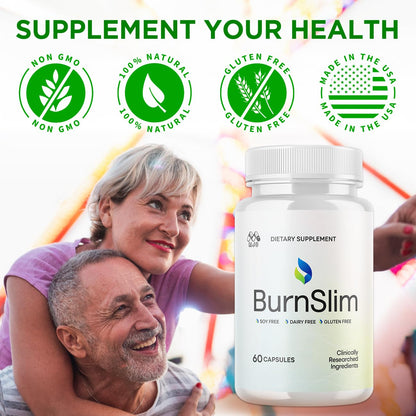 (2 Pack) Burn Slim Capsules, Official Burnslim Pills with All Natural Ingredients, Advanced Burn Slim Health and Wellness Vitamin Supplement Supporting Active Lifestyle for Women & Men (120 Capsules) - dailyvitalstore