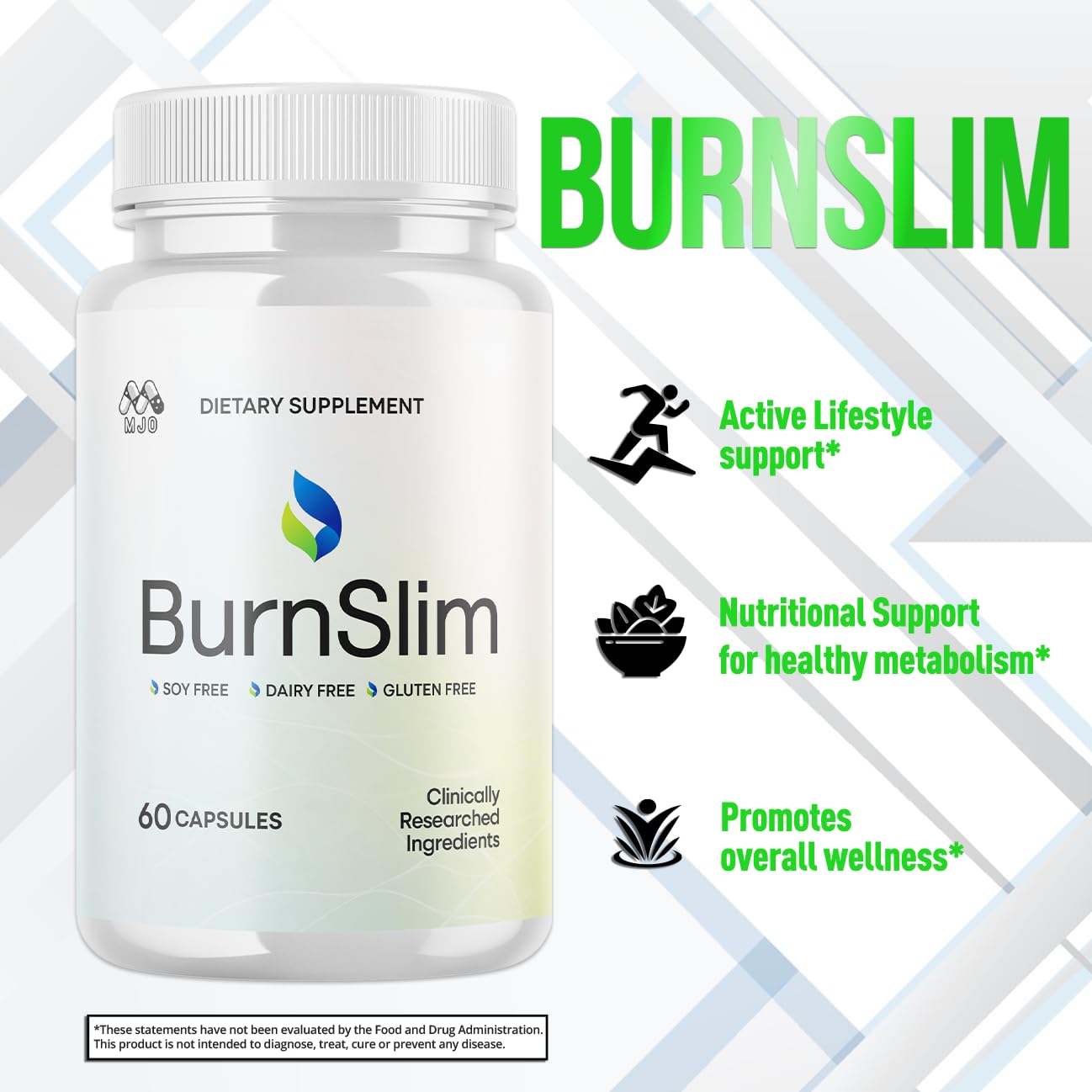 (2 Pack) Burn Slim Capsules, Official Burnslim Pills with All Natural Ingredients, Advanced Burn Slim Health and Wellness Vitamin Supplement Supporting Active Lifestyle for Women & Men (120 Capsules) - dailyvitalstore