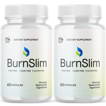 (2 Pack) Burn Slim Capsules, Official Burnslim Pills with All Natural Ingredients, Advanced Burn Slim Health and Wellness Vitamin Supplement Supporting Active Lifestyle for Women & Men (120 Capsules) - dailyvitalstore