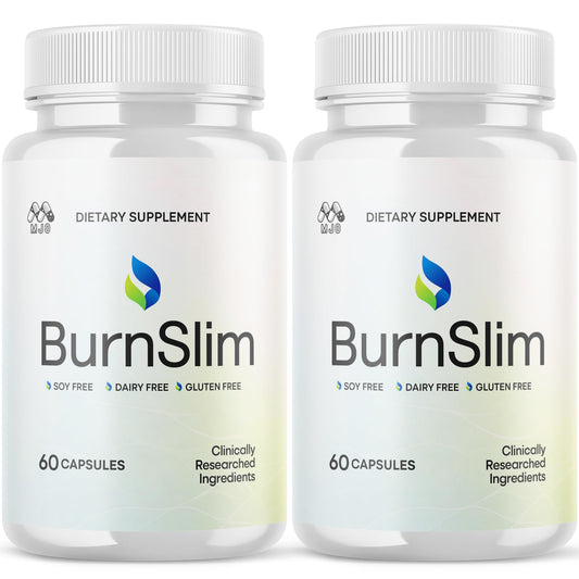(2 Pack) Burn Slim Capsules, Official Burnslim Pills with All Natural Ingredients, Advanced Burn Slim Health and Wellness Vitamin Supplement Supporting Active Lifestyle for Women & Men (120 Capsules) - dailyvitalstore