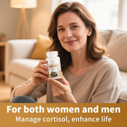 2 Pack Cortisol Supplements for Women & Men - 10-in-1 Cortisol Reducer Manager Detox with Ashwagandha, Magnesium - Lower High Cortisol Levels, Relaxation & Night Support, Non-GMO, 120 Capsules - dailyvitalstore