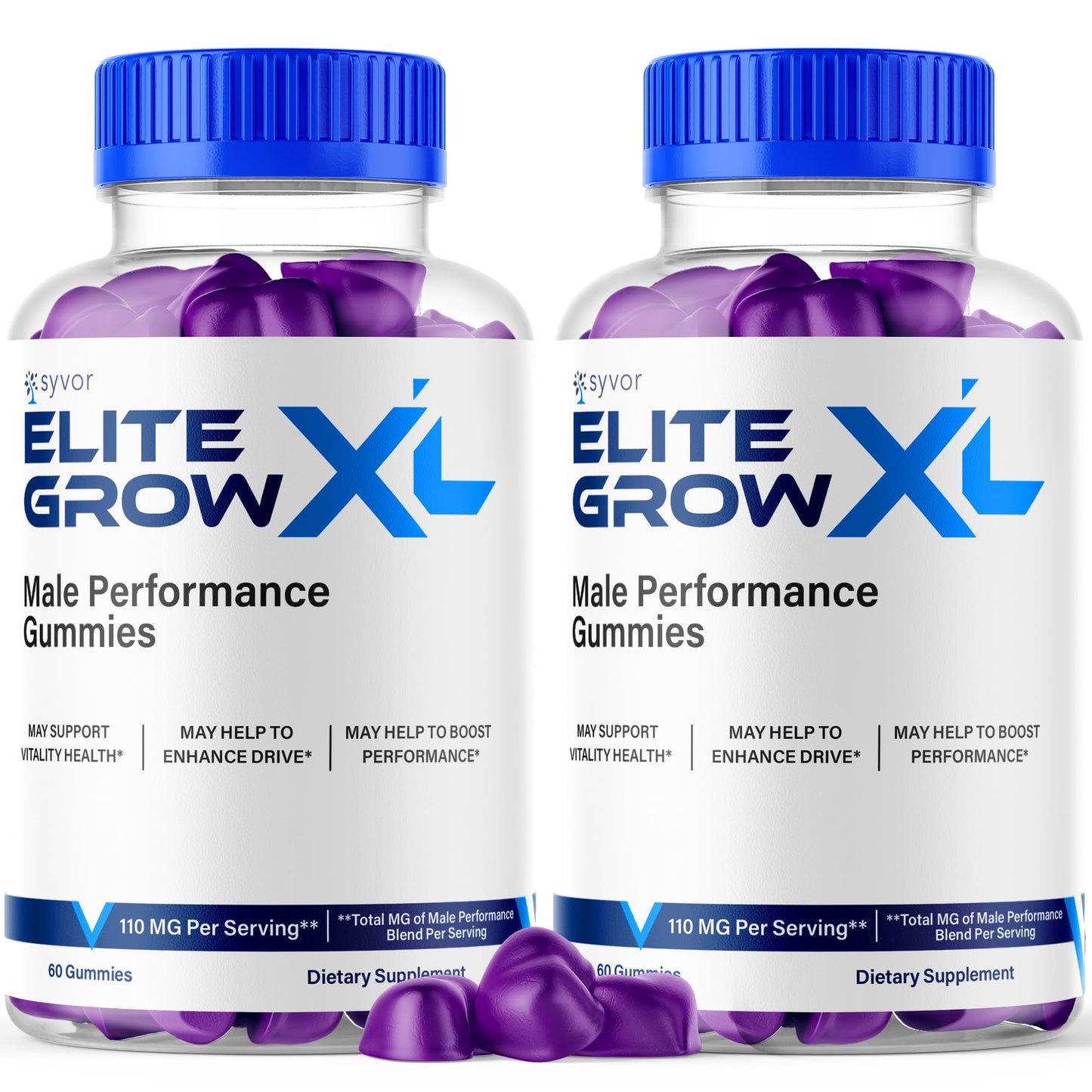 (2 Pack) Elite Grow XL Gummies, Elite GrowXL Maximum Strength Gummy Supplement, Elite Grow X L All Natural Advanced Formula Gummys Chewable Vitamin EliteGrow Delicious Once Daily Gummes (120 Gummies) - dailyvitalstore