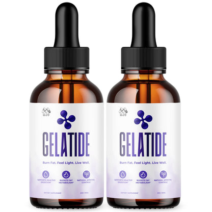 (2 Pack) Gelatide Drops, Official Gelatide Health Support Formula with All Natural Ingredients, Advanced Active Lifestyle Support Supplement Max Strength Vitamin Formula for Women & Men (60 Servings) - dailyvitalstore