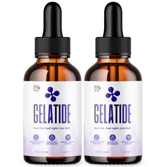 (2 Pack) Gelatide Drops, Official Gelatide Health Support Formula with All Natural Ingredients, Advanced Active Lifestyle Support Supplement Max Strength Vitamin Formula for Women & Men (60 Servings) - dailyvitalstore