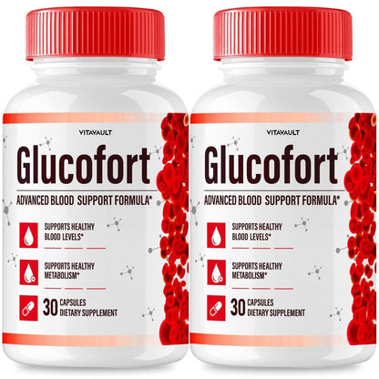 (2 Pack) Glucofort, Max Advanced Blood Support Formula Capsules - dailyvitalstore