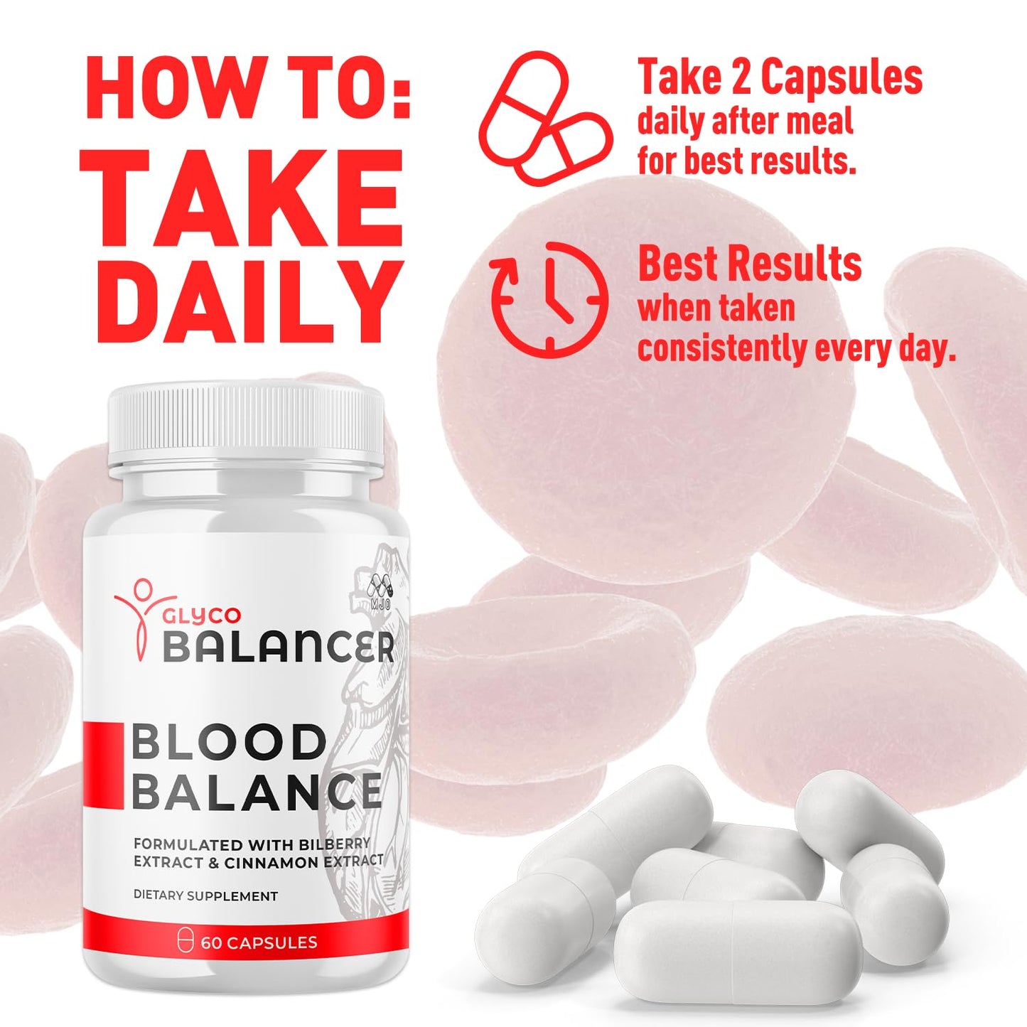 (2 Pack) Glyco Balancer Capsules, Official GlycoBalancer Health Support Pills with All Natural Ingredients, Glyco Balancer Advanced Health Support with Premium Vitamins for Women & Men (120 Capsules) - dailyvitalstore