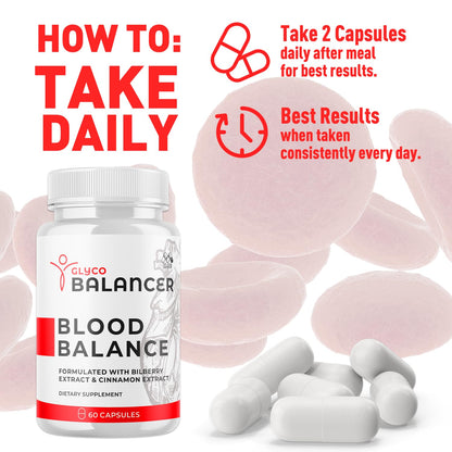 (2 Pack) Glyco Balancer Capsules, Official GlycoBalancer Health Support Pills with All Natural Ingredients, Glyco Balancer Advanced Health Support with Premium Vitamins for Women & Men (120 Capsules) - dailyvitalstore