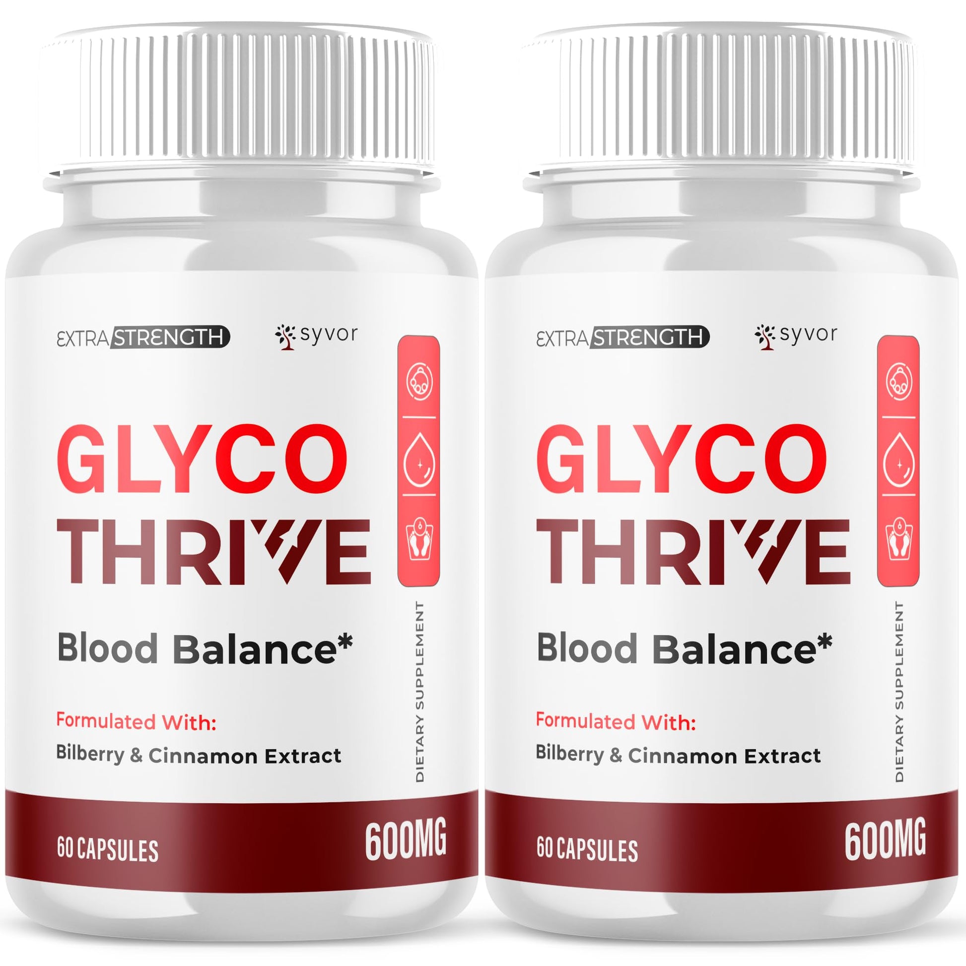 (2 Pack) Glyco Thrive Capsules, Official GlycoThrive Glycogen Support Pills with All Natural Ingredients, Advanced Formula Health Supplement with Max Strength Vitamins for Women & Men (120 Capsules) - dailyvitalstore