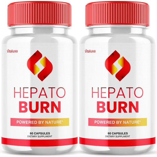 (2 Pack) Hepato Burn Capsules - HepatoBurn Supplement Pills Advanced Formula Wait Premium Blend All Natural Loss Support for Men Women, Hepataburn Reviews Maximum Strength Burner Health (120 Capsules) - dailyvitalstore