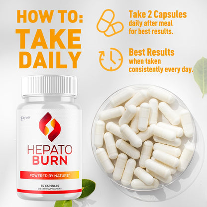 (2 Pack) Hepato Burn Capsules, Official Hepato Burn Pills with All Natural Premium Ingredients, Hepatoburn Energy and Fitness Vitamin Supplement, Hepatoburn Lifestyle Powered by Nature (120 Capsules) - dailyvitalstore