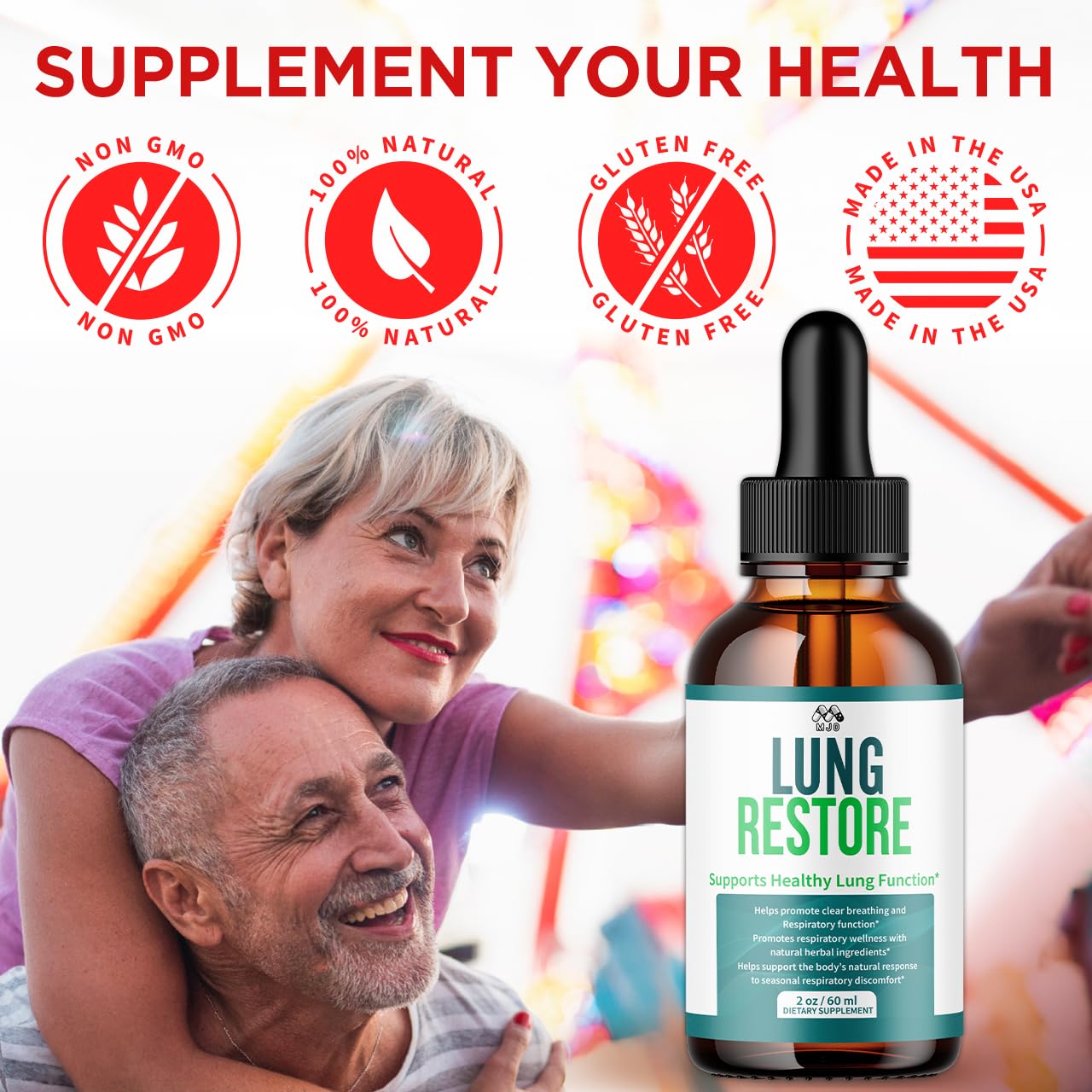 (2 Pack) Lung Restore Drops, Official LungRestore Liquid Supplement Drops with All Natural Ingredients, Lung Restore Advanced Lungs Wellness Support with Premium Vitamins for Women & Men (60 Servings) - dailyvitalstore