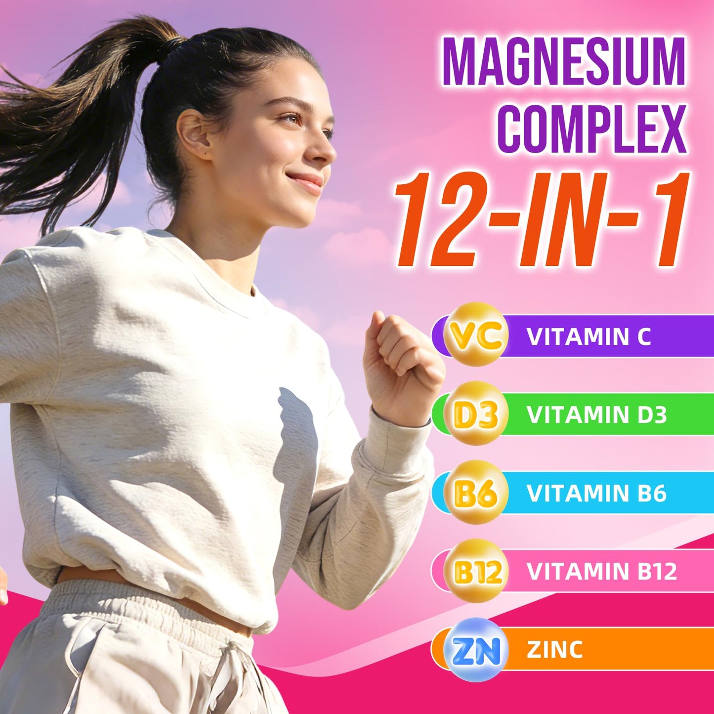 2 Pack Magnesium Complex Gummies – with 12 Forms of Magnesium Plus Vitamins B6, B12 & C. Vegan Strawberry Gummies to Support Mood, for Adults, 120 Count - dailyvitalstore