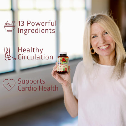 2-Pack N1N Premium Blood Pressure Support with Hawthorn and Hibiscus [13 Potent Ingredients], Natural Supplement to Support Blood Flow Health, 180 Caps - dailyvitalstore