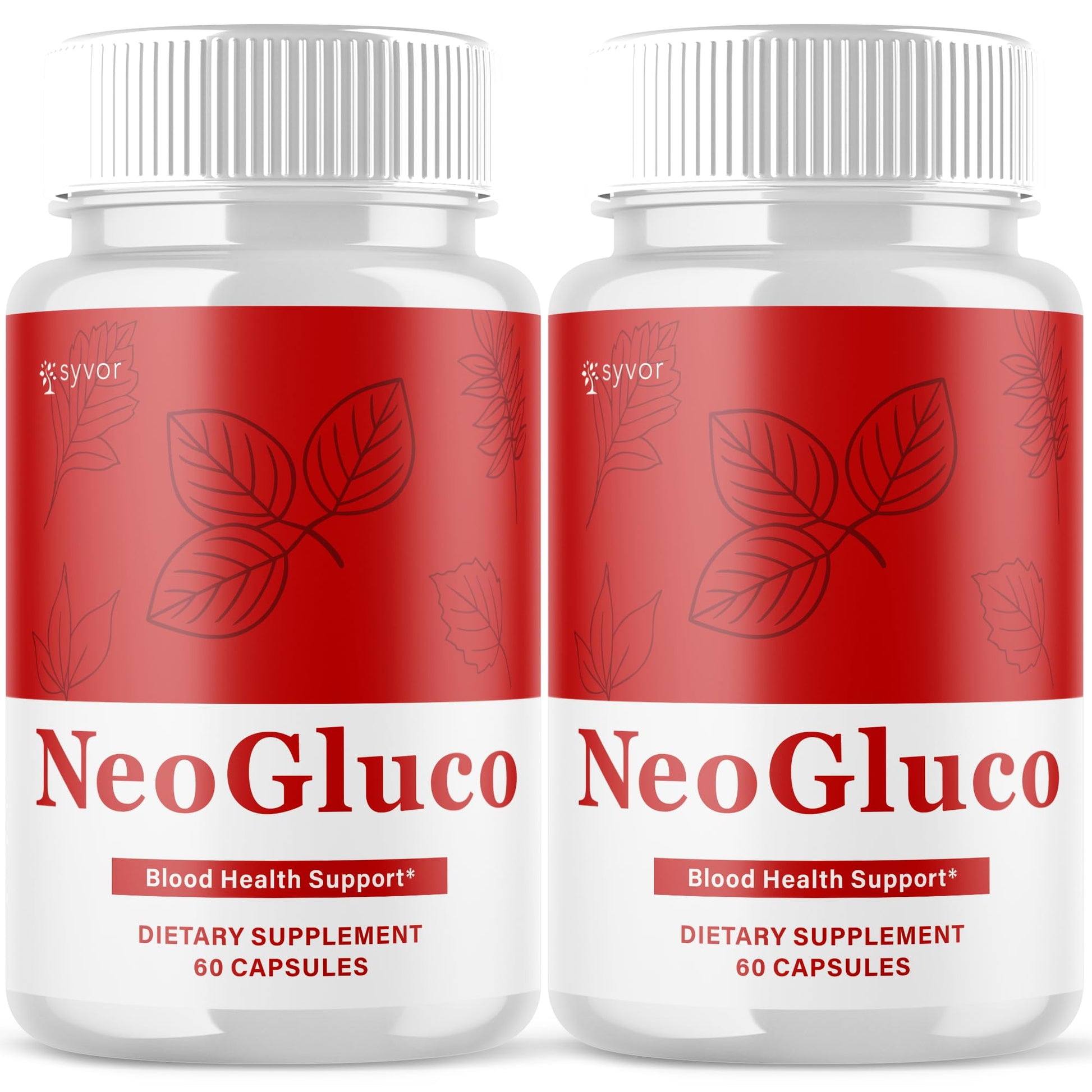 (2 Pack) NeoGluco Capsules, Official NeoGluco Glycogen Support Pills with All Natural Ingredients, Advanced Formula Health Supplement with Max Strength Premium Vitamins for Women & Men (120 Capsules) - dailyvitalstore