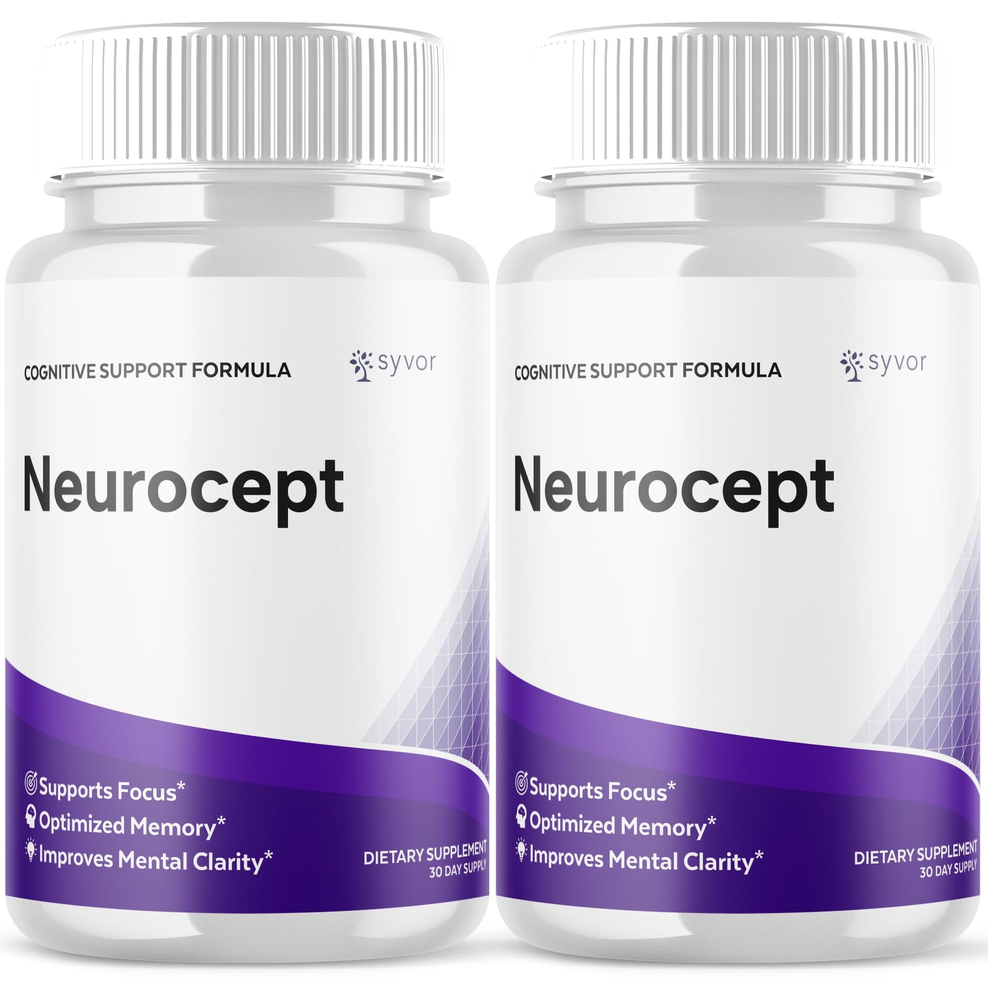 (2 Pack) Neurocept Capsules, Official Neurocept Brain Supplement Pills with All Natural Ingredients, Advanced Formula Support Pills with Max Strength Premium Vitamins for Women & Men (120 Capsules) - dailyvitalstore