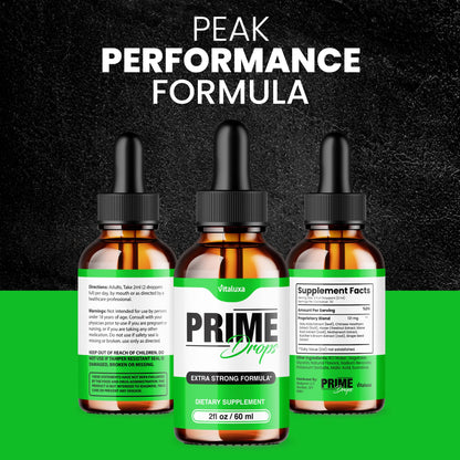 (2 Pack) Prime Drops for Men, Extra Strength Prime Drops Liquid Supplement Performance Blend All Natural Support, PrimeDrops Advanced Formula Vitamins for Health Wellness Reviews (4oz) - dailyvitalstore