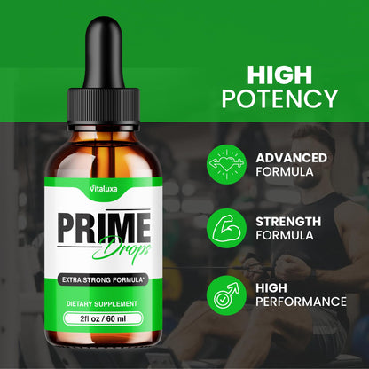 (2 Pack) Prime Drops for Men, Extra Strength Prime Drops Liquid Supplement Performance Blend All Natural Support, PrimeDrops Advanced Formula Vitamins for Health Wellness Reviews (4oz) - dailyvitalstore