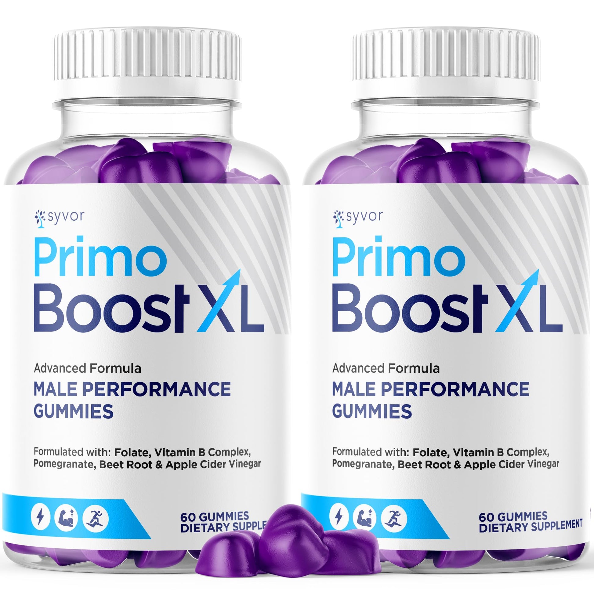 (2 Pack) Primo Boost XL Gummies, Official Primo Boost XL Gummys with All Natural Ingredients, Advanced PrimoBoost Health & Wellness Formula with Max Strength Active Lifestyle Vitamins (120 Gummies) - dailyvitalstore