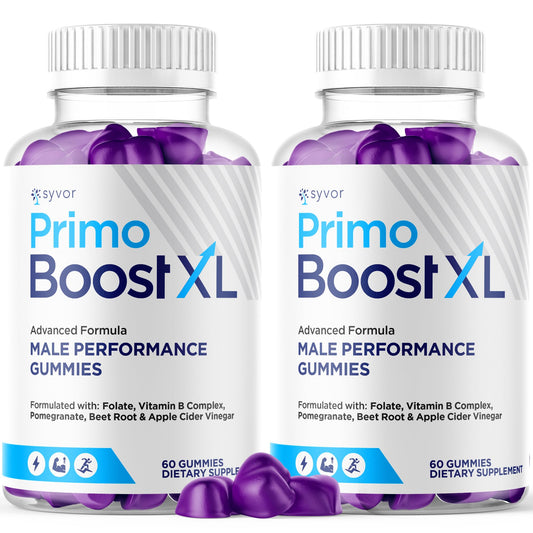(2 Pack) Primo Boost XL Gummies, Official Primo Boost XL Gummys with All Natural Ingredients, Advanced PrimoBoost Health & Wellness Formula with Max Strength Active Lifestyle Vitamins (120 Gummies) - dailyvitalstore