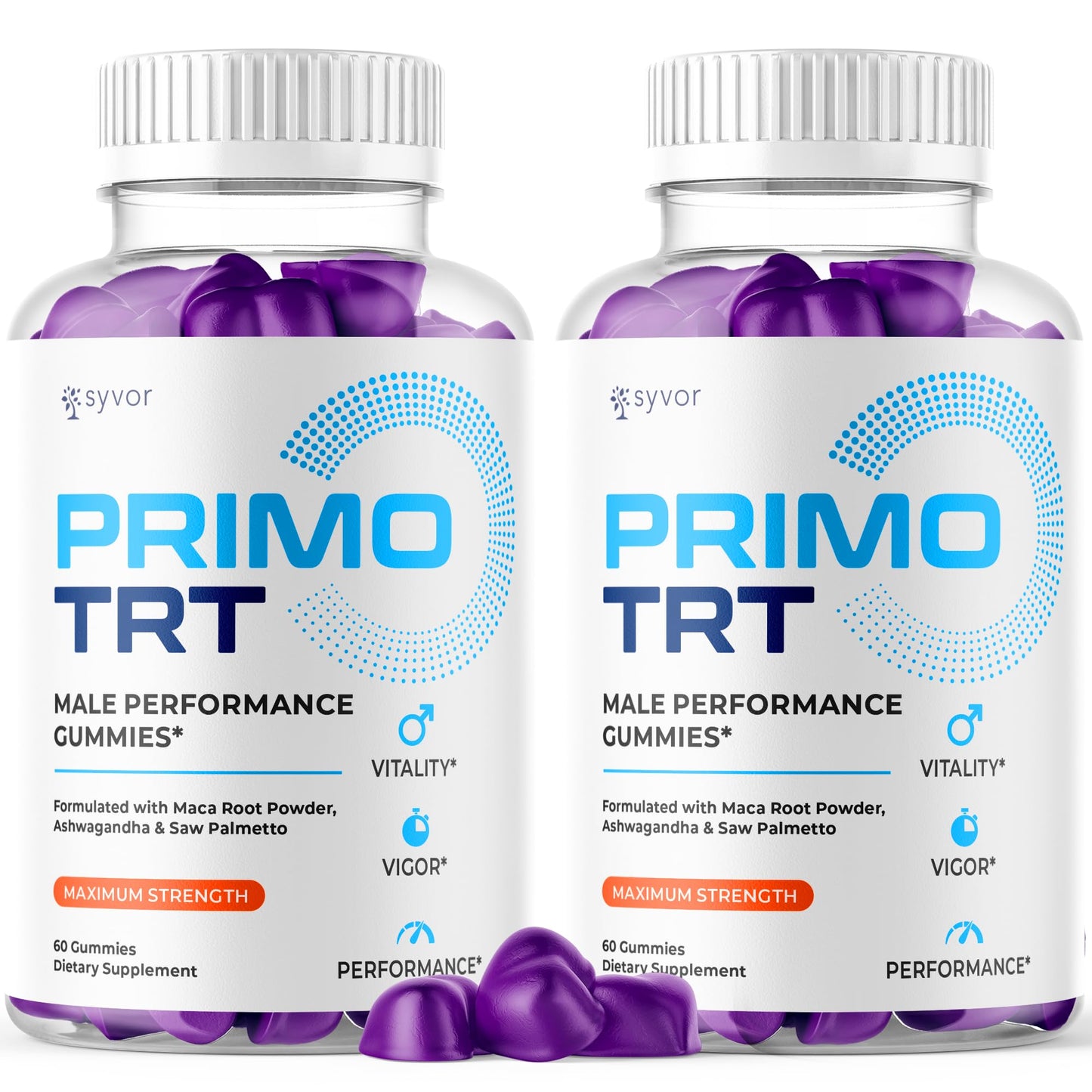 (2 Pack) Primo TRT Gummies for Men, Official Primo TRT Male Performance Gummys with Maximum Strength Ingredients, Advanced PrimoTRT Male Health Support Supplement with Premium Vitamins (120 Gummies) - dailyvitalstore