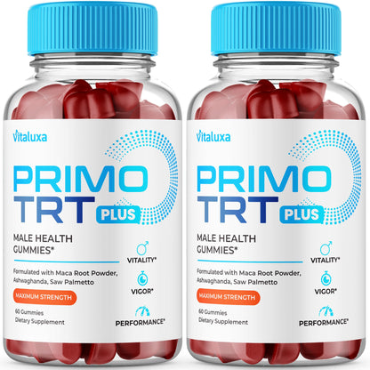 (2 Pack) Primo TRT Gummies, Primo TRT Advanced Performance Blend Supplement, PrimoTRT Try Prime Gomitas Maximum Strength for Males Support for Overall Health Wellness All Natural Ingredients (120 Ct) - dailyvitalstore