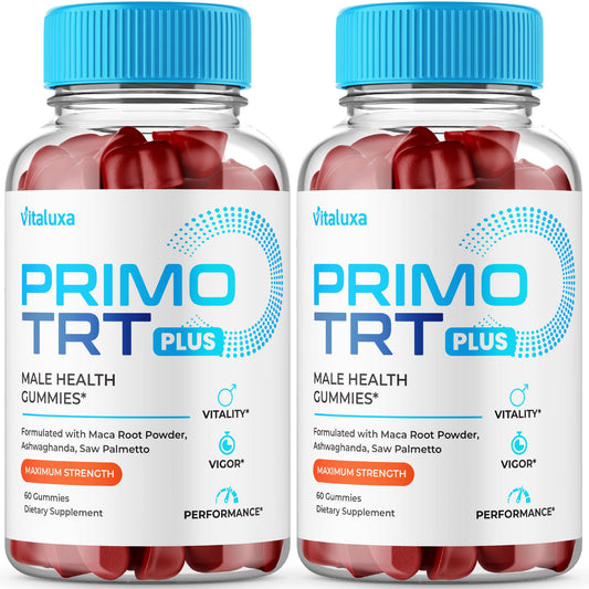 (2 Pack) Primo TRT Gummies, Primo TRT Advanced Performance Blend Supplement, PrimoTRT Try Prime Gomitas Maximum Strength for Males Support for Overall Health Wellness All Natural Ingredients (120 Ct) - dailyvitalstore
