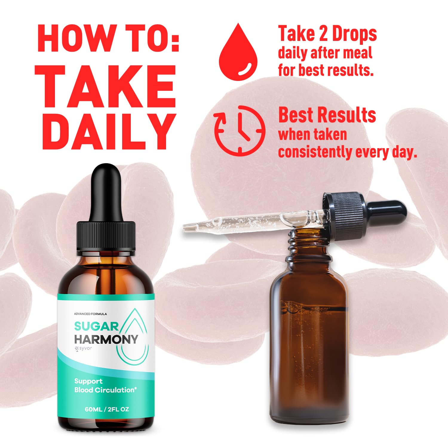 (2 Pack) Sugar Harmony Drops, Official SugarHarmony Liquid Drops with All Natural Ingredients, Advanced Formula Support Supplement with Maximum Strength Premium Vitamins for Women & Men (60 Servings) - dailyvitalstore